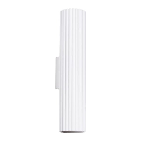 Projecteur mural Blanc petit H : 30 cm petit GU10 2 flammes Moderne