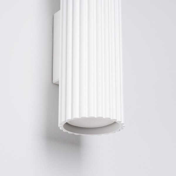 Projecteur mural Blanc petit H : 30 cm petit GU10 2 flammes Moderne