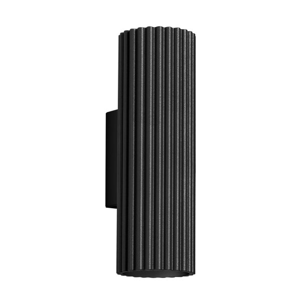 Applique Up Down petite H : 20 cm Noir 2x GU10 Aluminium