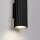 Applique Up Down petite H : 20 cm Noir 2x GU10 Aluminium