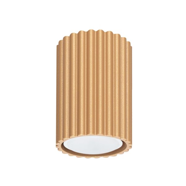 Spot apparent GU10 H : 10 cm Ø 6,5 cm petit en or Moderne