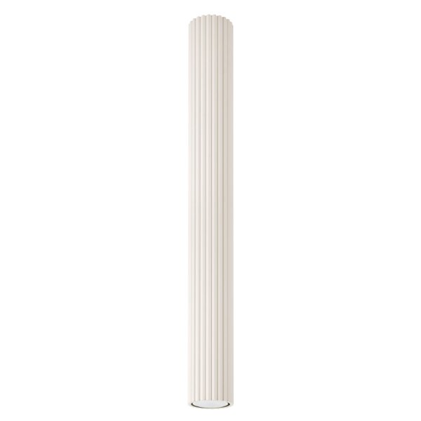 Spot à poser métal Ø 6,5 cm H : 60 cm GU10 en crème Moderne