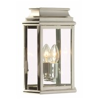 Lampe murale nickel IP44 laiton véritable...
