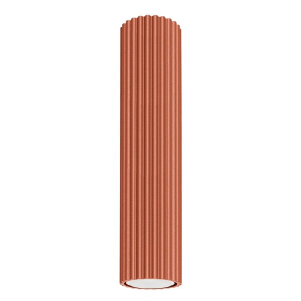 Spot Lampe plafond apparent H : 30 cm Ø 6,5 cm Rouge Alu GU10