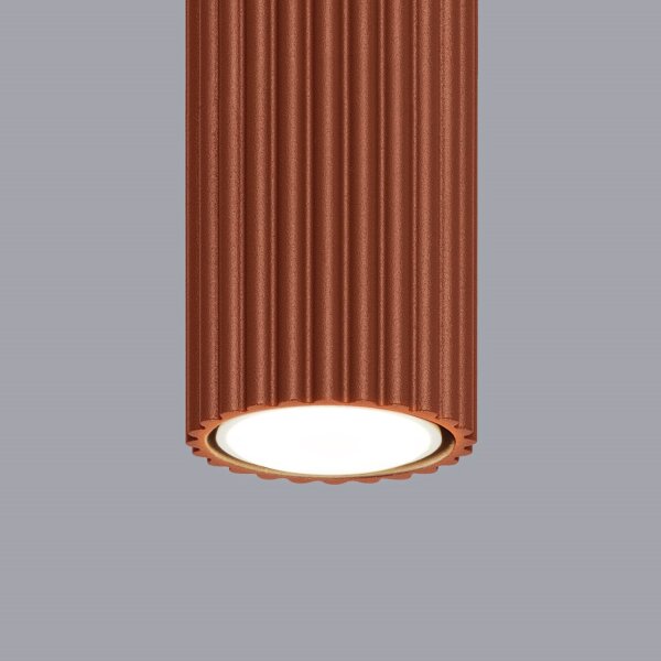 Spot à poser étroit Ø 6,5 cm H : 60 cm GU10 Rouge Moderne Aluminium