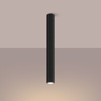 Lampe de plafonnier noir GU10 H : 60 cm Ø 6,5 cm...