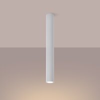 Spot de plafond blanc Ø 6,5 cm hauteur 60 cm GU10...