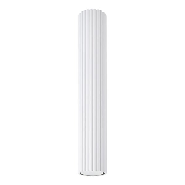 Spot Lampe plafond Blanc GU10 Ø 6,5 cm H : 40 cm Aluminium