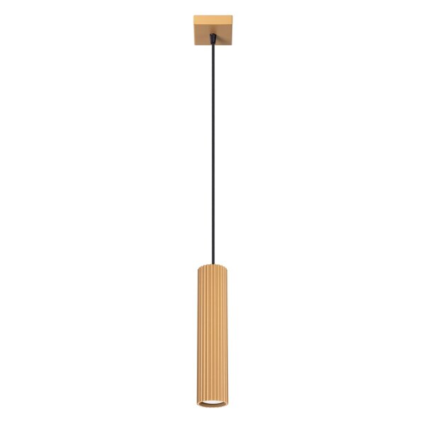 Suspension GU10 L : 8 cm H : max. 118 cm Aluminium doré