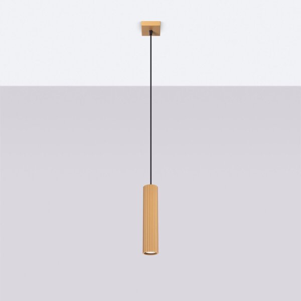 Suspension GU10 L : 8 cm H : max. 118 cm Aluminium doré