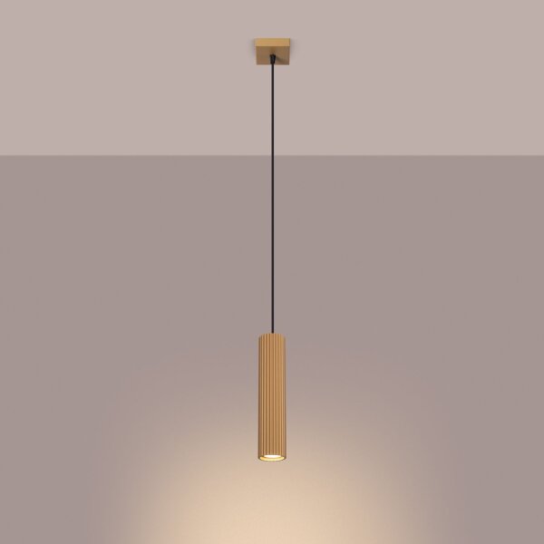 Suspension GU10 L : 8 cm H : max. 118 cm Aluminium doré