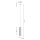 Suspension étroite Ø 8 cm aluminium en crème pour GU10 BERTA