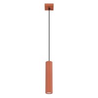 Lampe à suspendre rouge étroite Ø 8...