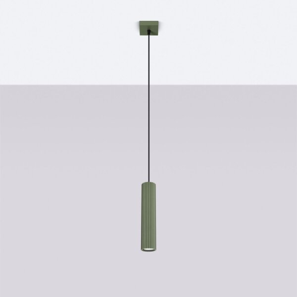 Suspension Vert étroit L : 8 cm H : max. 118 cm GU10 Moderne