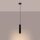 Lampe à suspendre Moderne Noir étroit L : 8 cm H : max. 118 cm GU10