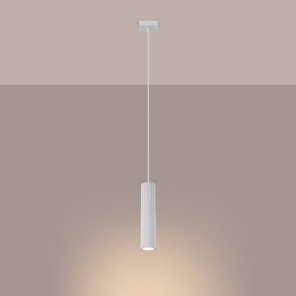 Suspension Blanc GU10 étroit Ø 8 cm en aluminium Moderne