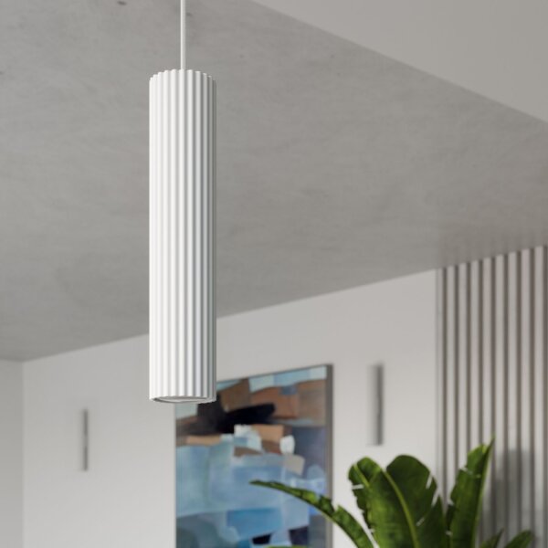 Suspension Blanc GU10 étroit Ø 8 cm en aluminium Moderne