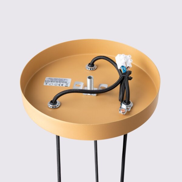 Lampe à suspendre 3 flammes GU10 aluminium L : 19,5 cm en or