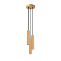 Lampe &agrave; suspendre 3 flammes GU10 aluminium L :...