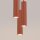 Suspension 3 flammes GU10 rouge en aluminium L : 19,5 cm