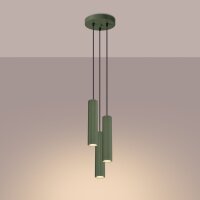 Suspension réglable H : max. 108 cm Vert 3-flamme...