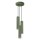 Suspension réglable H : max. 108 cm Vert 3-flamme GU10