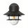 Lanterne murale acier inoxydable noir IP44 Maritim porte dentrée