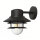 Lanterne murale acier inoxydable noir IP44 Maritim porte dentrée