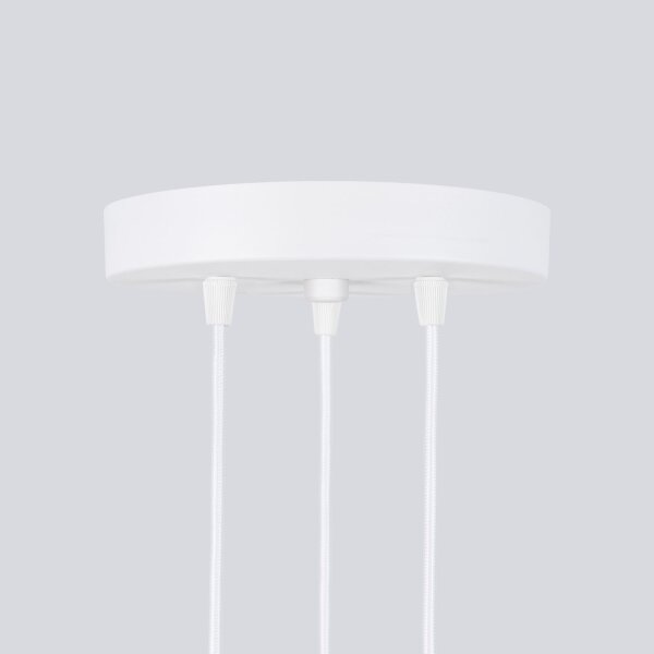 Lampe à suspendre 3 flammes GU10 Moderne L : 19,5 cm Blanc BERTA