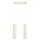 Lampe à suspendre à 2 flammes GU10 L : 30 cm étroite en crème Moderne
