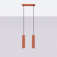 Lampe à suspendre rouge à 2 flammes L : 30...