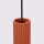 Lampe à suspendre rouge à 2 flammes L : 30 cm étroit H : max. 90 cm GU10
