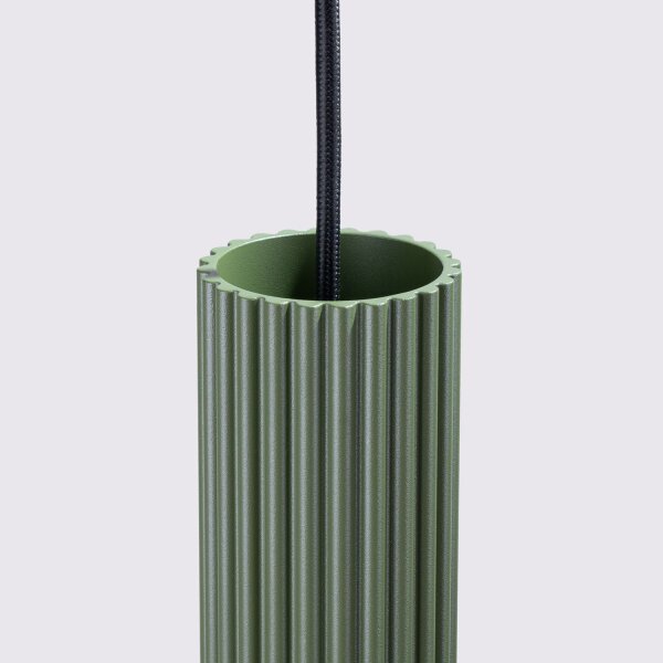 Lampe à suspendre 30 cm de large à 2 flammes GU10 Vert Moderne en aluminium