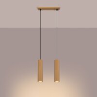 Suspension GU10 à 2 flammes en aluminium L : 30 cm...