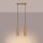 Suspension GU10 à 2 flammes en aluminium L : 30 cm en or