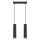 Suspension Noir L : 30 cm Aluminium GU10 2 flammes