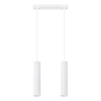 Suspension blanche Moderne en aluminium L : 30 cm 2x GU10...