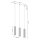 Lampe à suspendre 3 flammes GU10 L : 45 cm étroit Blanc Moderne