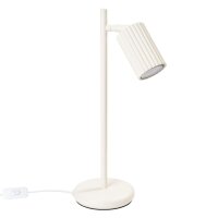 Lampe de bureau GU10 hauteur 43 cm en Cr&egrave;me...