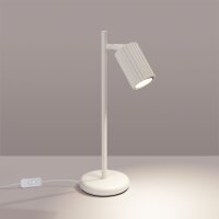 Lampe de bureau GU10 hauteur 43 cm en Crème...