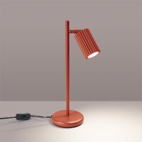 Lampe de lecture GU10 hauteur 43 cm aluminium en rouge...