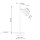 Lampe de bureau Noir H : 43 cm orientable Aluminium GU10