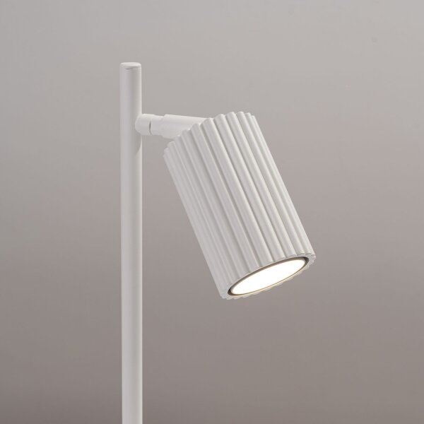 Lampe de bureau Blanc Métal H : 43 cm orientable GU10