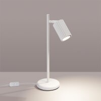 Lampe de bureau Blanc Métal H : 43 cm orientable GU10
