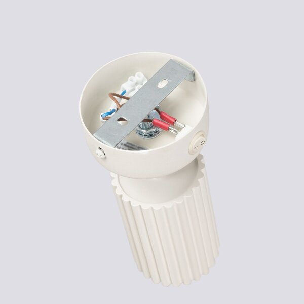 Applique murale pivotante GU10 L : 8 cm petite en crème Moderne