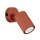 Applique murale petite L : 8 cm rouge orientable en aluminium GU10