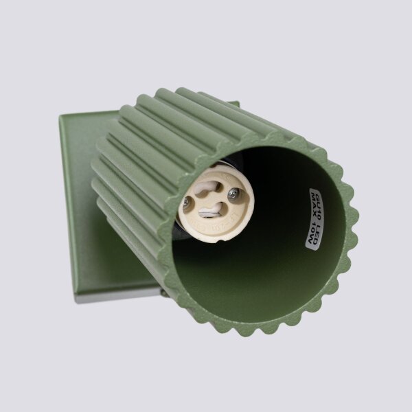 Applique murale petite L : 8 cm Vert orientable Aluminium GU10