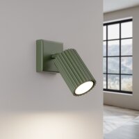 Applique murale petite L : 8 cm Vert orientable Aluminium...