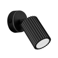 Spot mural noir GU10 L : 8 cm petit orientable Moderne Alu