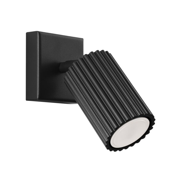 Applique murale noire GU10 Moderne L : 8 cm petite orientable